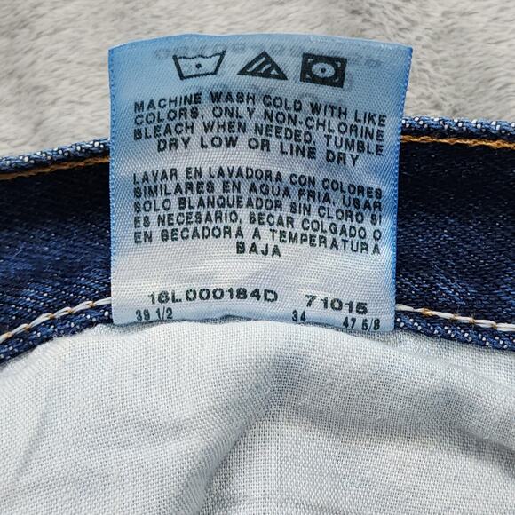 Rustler Jeans Mens 38X34 Blue Regular Fit Straight Leg Heavyweight Denim 87631PW - Picture 5 of 10